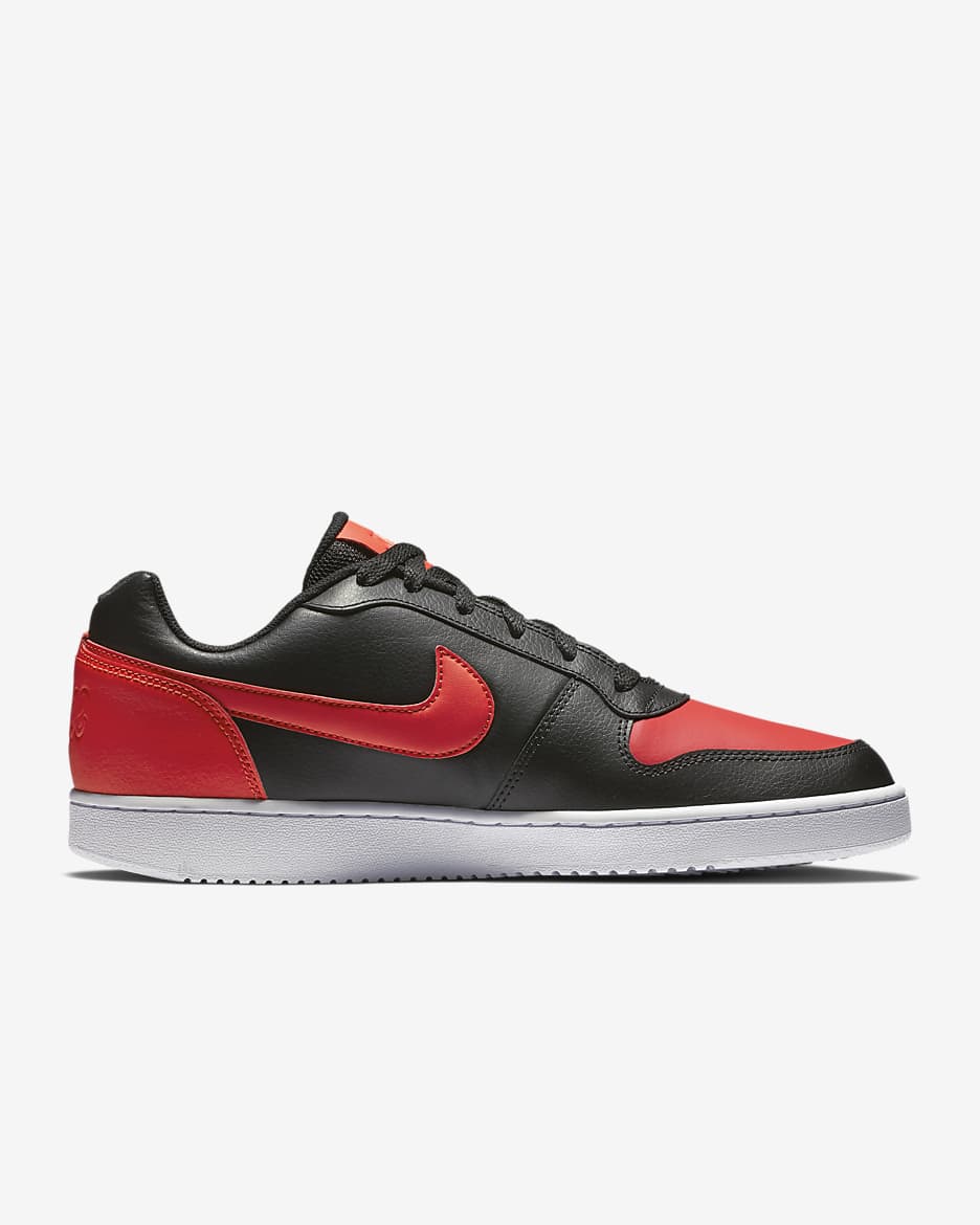 Nike ebernon low black and white best sale